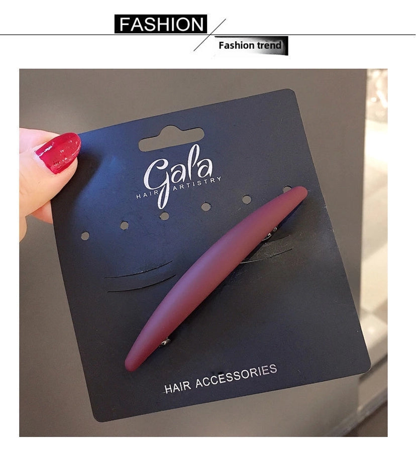 Korean-style fine half-hair simple hair clip clip head clip spring clip horizontal clip ponytail clip bangs clip