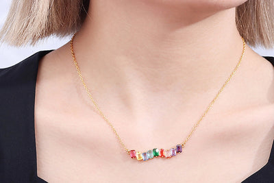 Copper Geometric Necklace