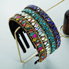 new style korean fashion color drop-shaped rhinestone headband