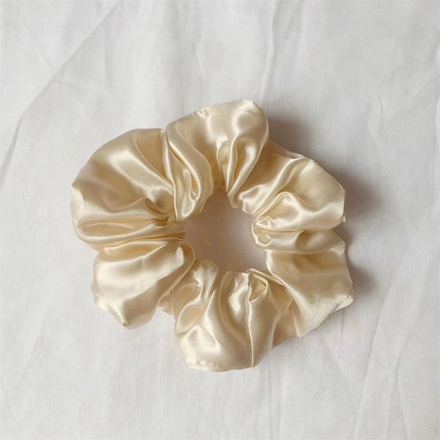 simple style solid color cloth handmade hair tie