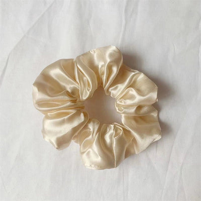 simple style solid color cloth handmade hair tie