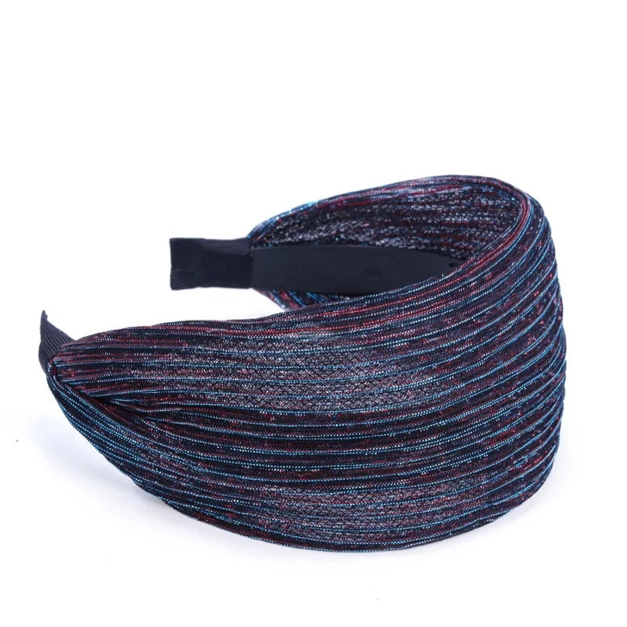 women's simple style stripe cloth resin lace hair band
