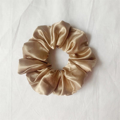 simple style solid color cloth handmade hair tie