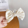 vintage style bow knot alloy cloth hair claws