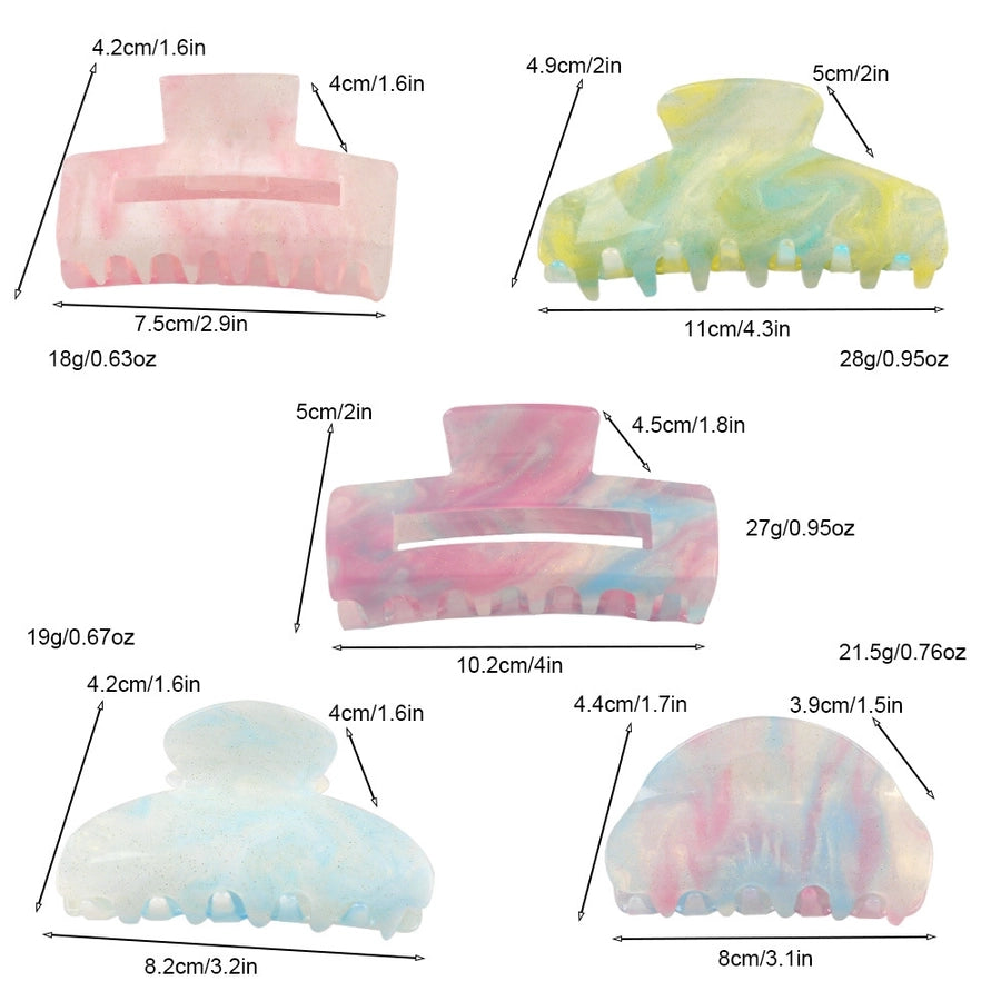 Women's Simple Style Classic Style Color Block Arylic Hair Claws