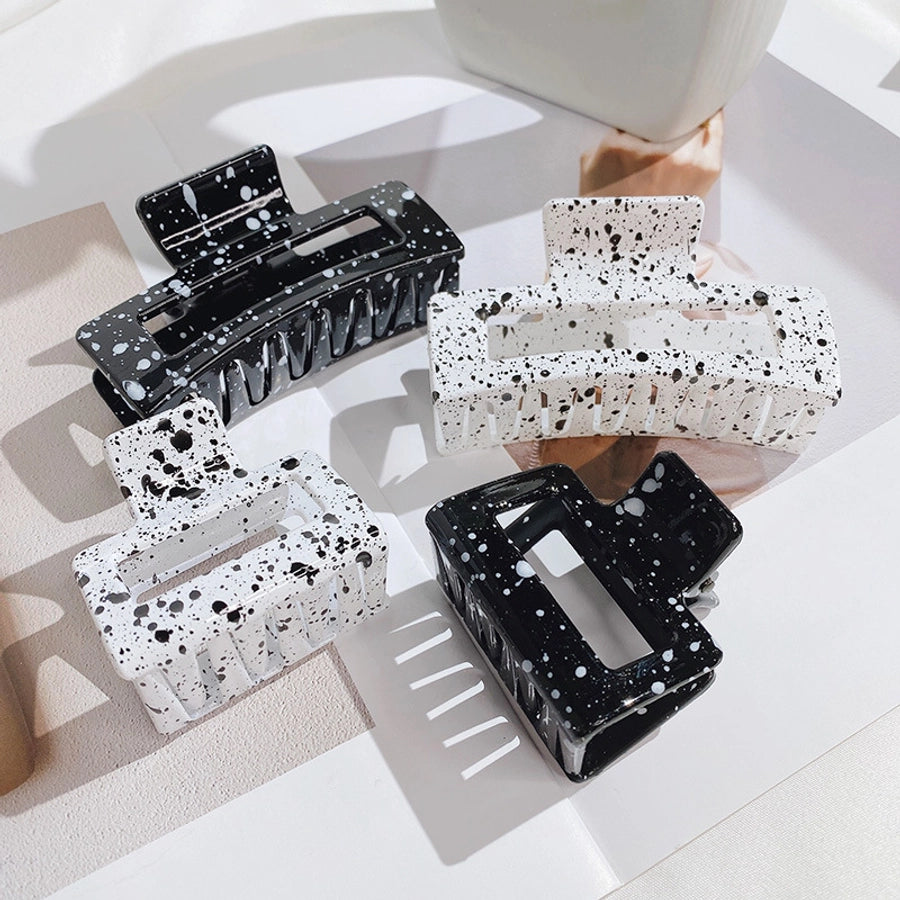 fashion geometric synthetic resin stoving varnish hair claws