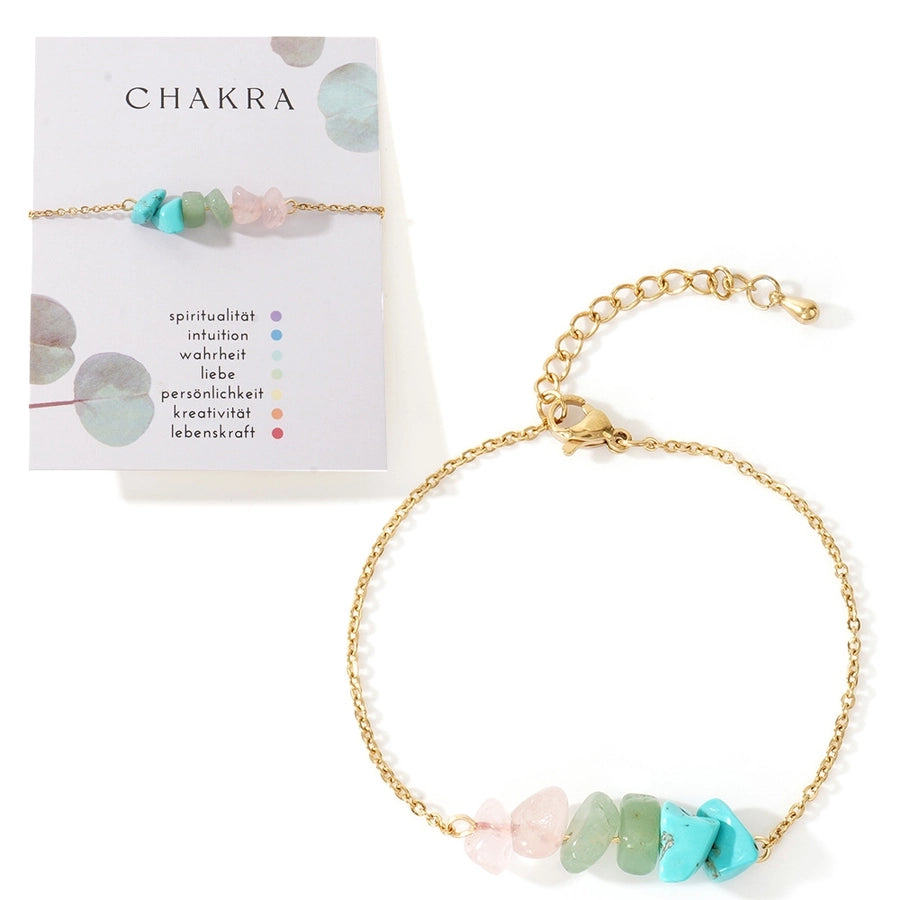 Semi-precious stone Copper Handmade Geometric Bracelets