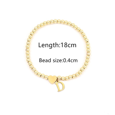 Simple Style Classic Style Letter 201 Stainless Steel 304 Stainless Steel Bracelets In Bulk