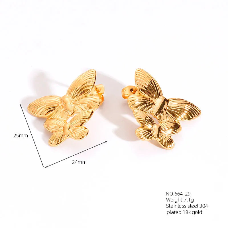 1 Pair Retro French Style Classic Style Geometric Flower 304 Stainless Steel Artificial Pearls 18K Gold Plated Imitation Gold  Ear Studs