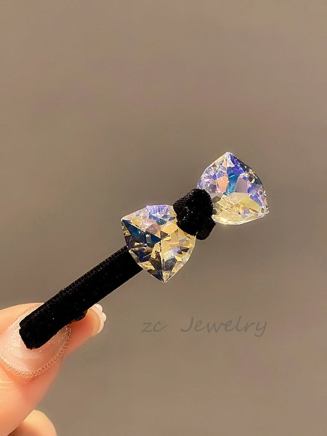Women's Elegant Bow Knot Artificial Crystal Hair Clip