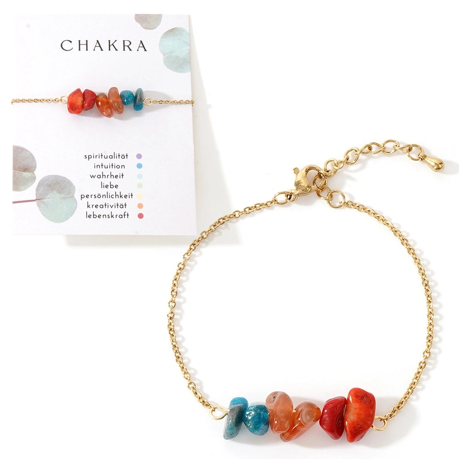 Semi-precious stone Copper Handmade Geometric Bracelets