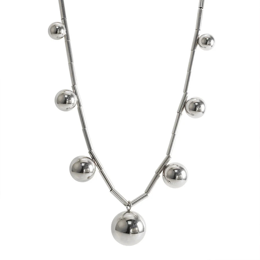 Jewelry Streetwear Geometric 304 Stainless Steel Plating Multi Charms Bracelet Multi Charms Necklace