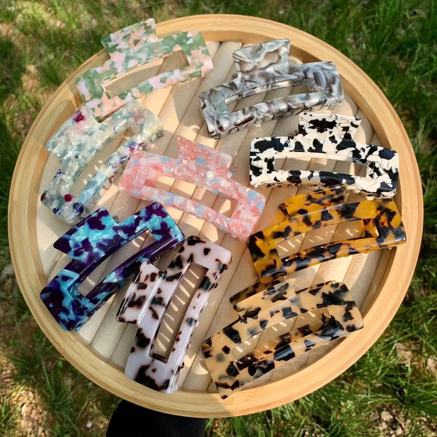 women's vintage style geometric acetic acid sheets hair claws