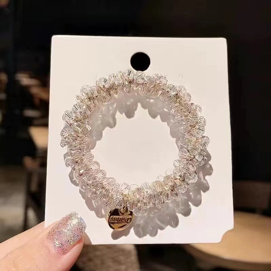 Women's Elegant Geometric Rhinestone Hair Tie