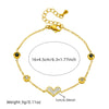 Vintage Style Simple Style Heart Shape 304 Stainless Steel Bracelets In Bulk