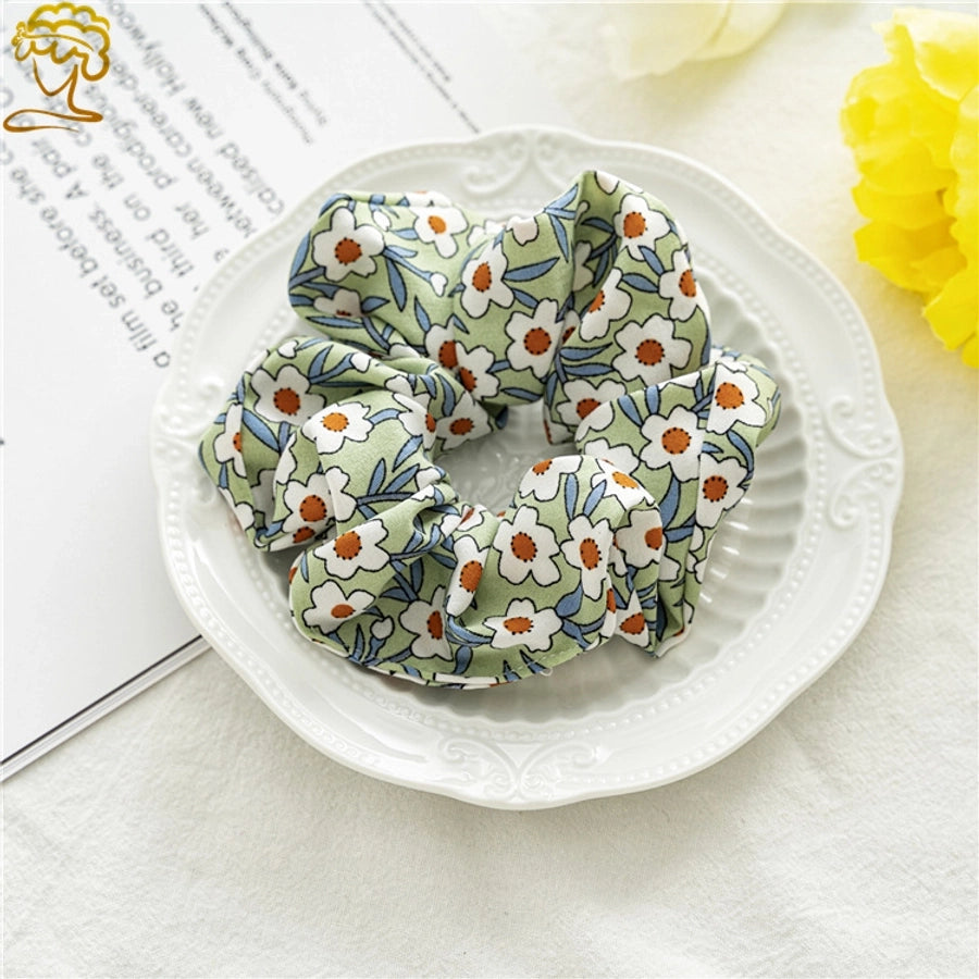 fashion flower cloth hair tie 1 piece