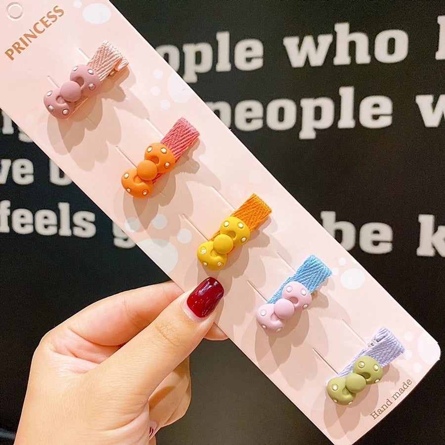 children's cute flowers bow hairpins