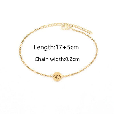 Elegant Simple Style Classic Style Letter 201 Stainless Steel 304 Stainless Steel Bracelets In Bulk