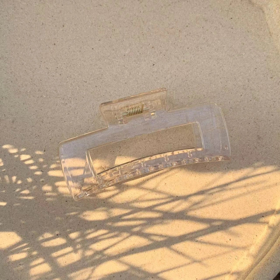 fashion solid color plastic resin hair claws 1 piece