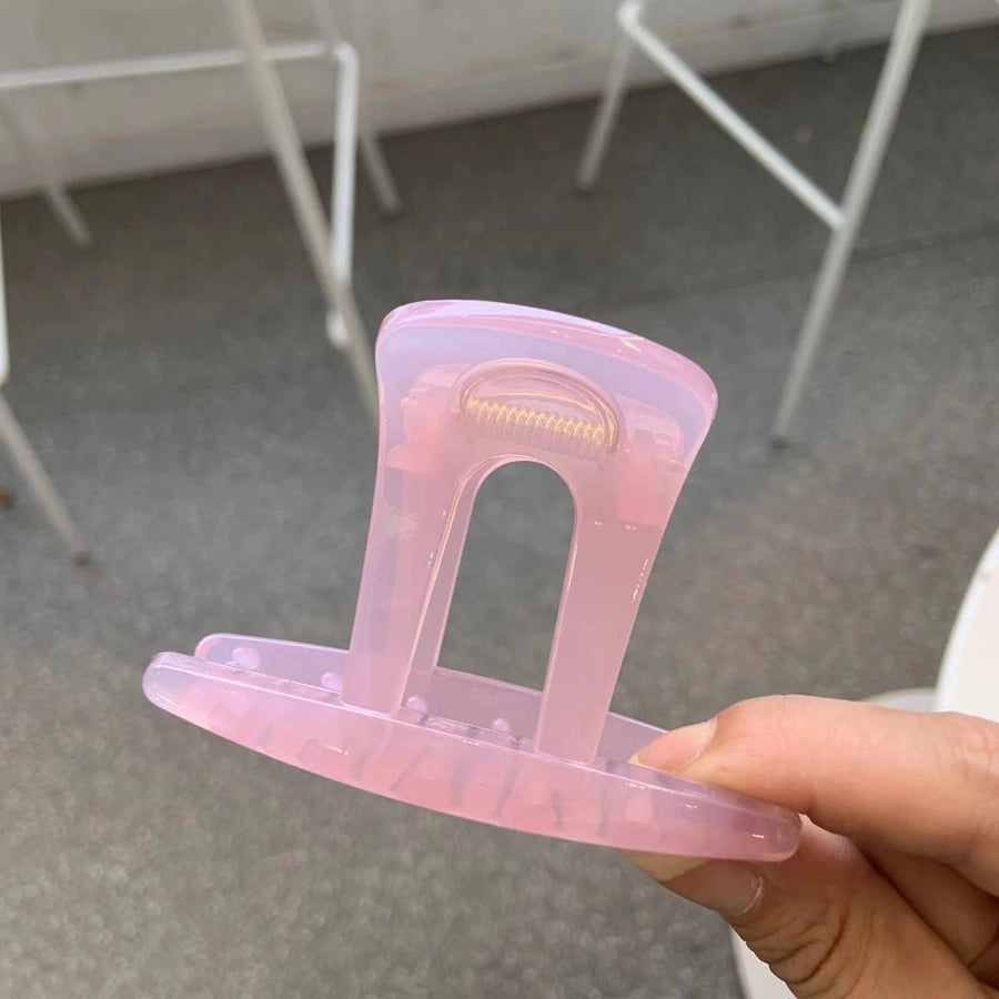 Women's Simple Style Top Hat Solid Color Plastic Hair Claws