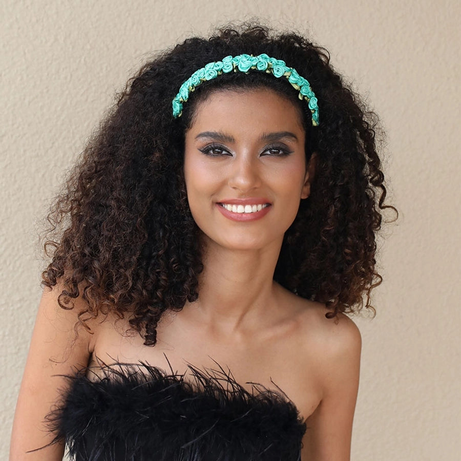 sweet flower cloth hair band