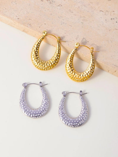 1 Pair Streetwear Geometric 304 Stainless Steel 18K Gold Plated Earrings