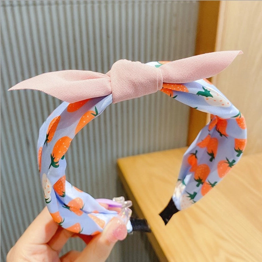 kid's cute cartoon fruit cloth hair band
