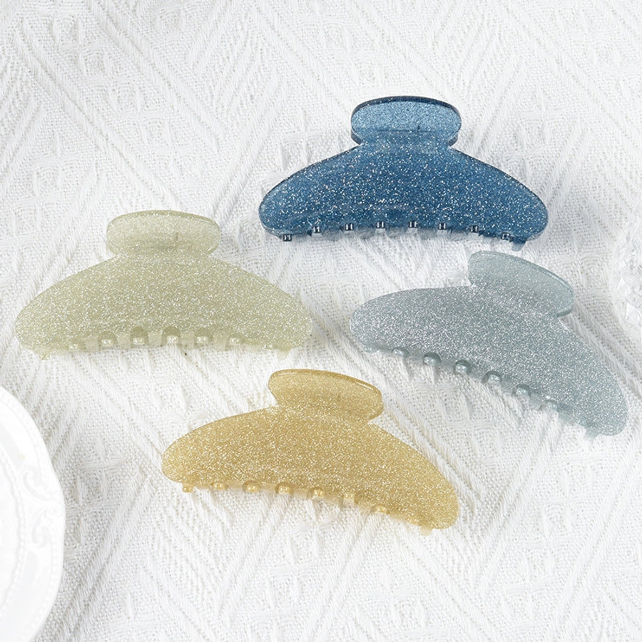 Women's Casual Simple Style Solid Color Arylic Stoving Varnish Hair Claws