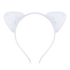 cute cat ears cloth sequins hair band 1 piece