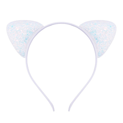 cute cat ears cloth sequins hair band 1 piece