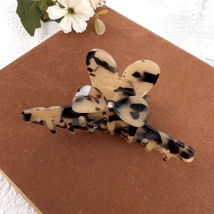 Women's Sweet Simple Style Bow Knot Acetic acid sheets Inlay Rhinestones Hair Claws