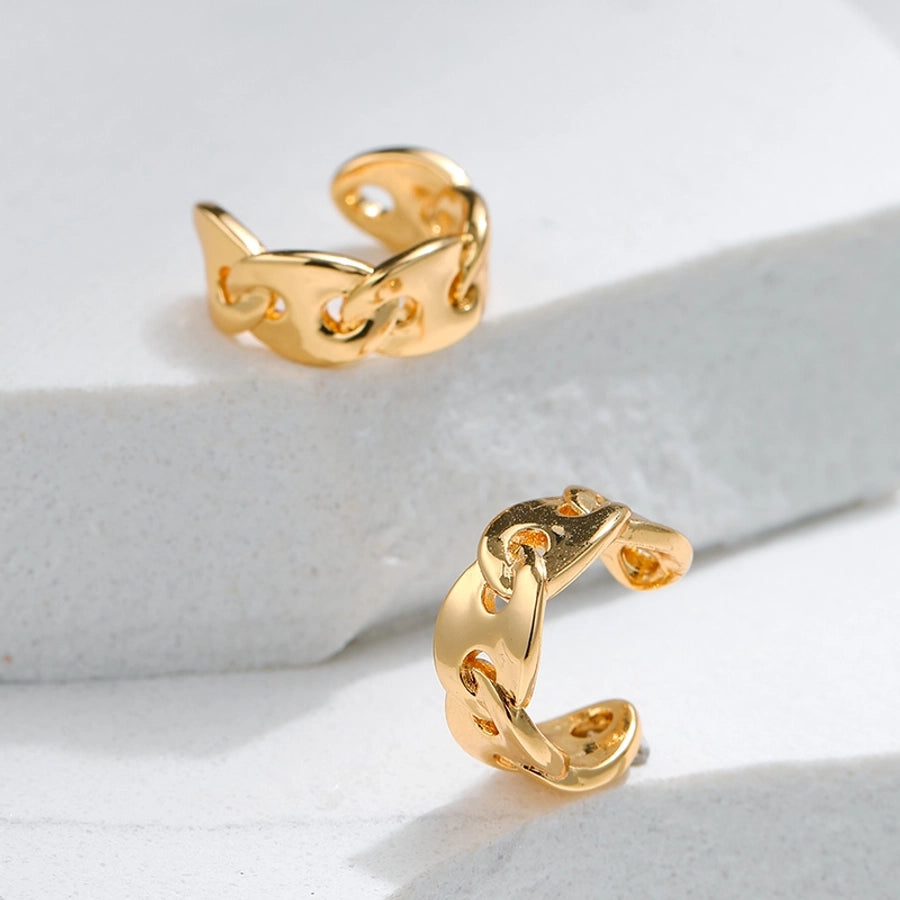 1 Pair Casual Elegant Classic Style Geometric Copper Ear Cuffs