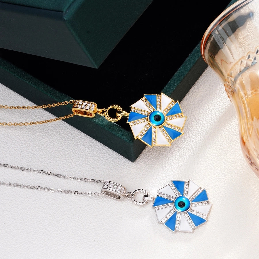 Jewelry Glam Lady Sexy Eye 304 Stainless Steel Copper Pendant Necklace