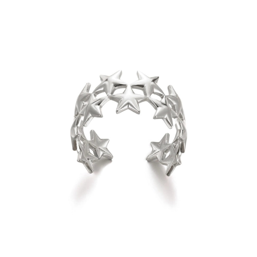 Jewelry Classical Simple Style Star 304 Stainless Steel Stainless Steel Rings
