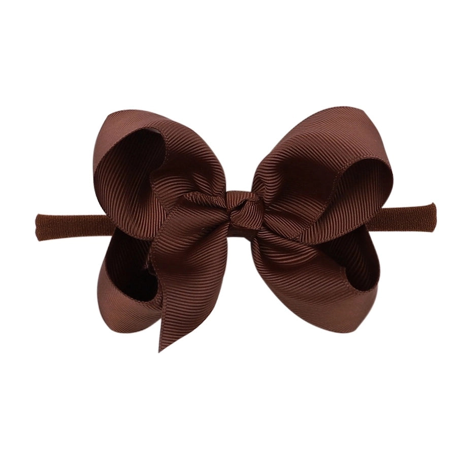 2337 20 color bubble flower headband new children bow nylon hair band  baby hair accessories
