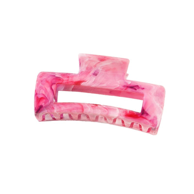 New Arrival Marble Color Rectangular Grip High-Grade Sense Niche Updo Imitation Acetic Acid Shark Clip Hair Accessories Headdress