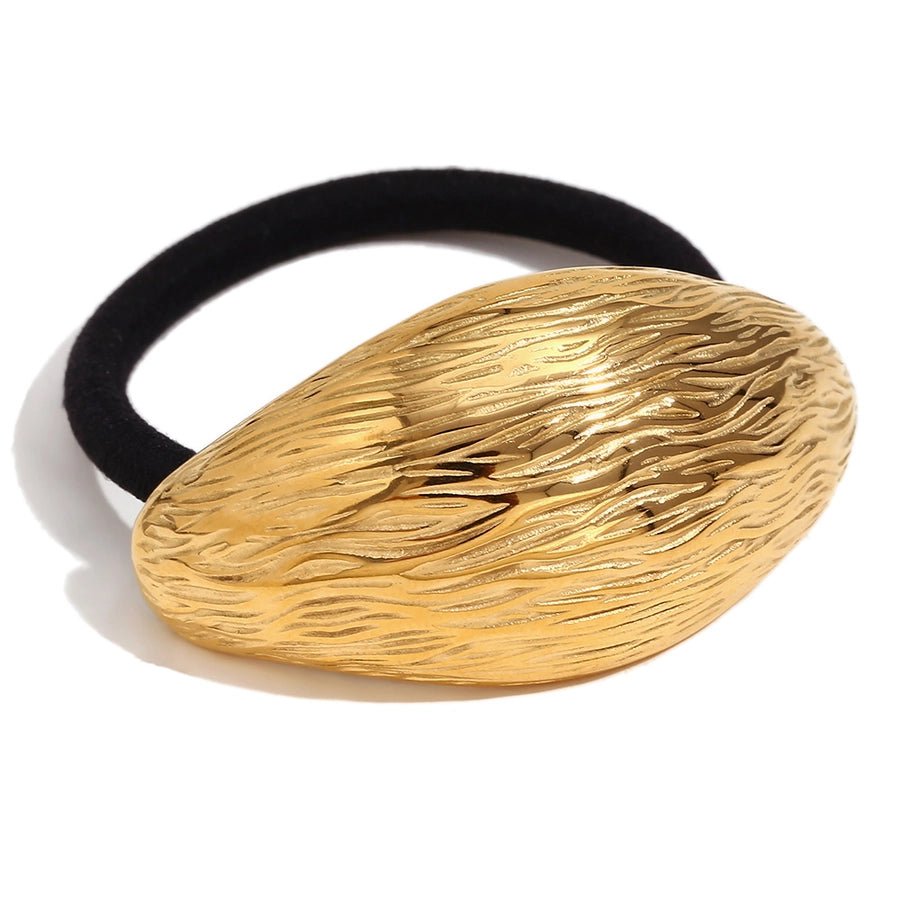 Women's IG Style Retro Geometric Solid Color 304 Stainless Steel Plating Hair Tie