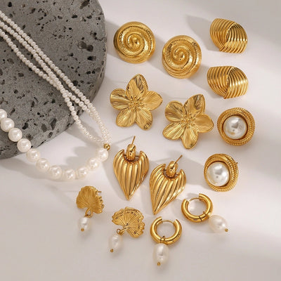 Jewelry Vintage Style Classic Style Geometric 304 Stainless Steel Plating Earrings Necklace