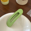 fashion solid color green new hairpin cosmetic clip hair ornaments