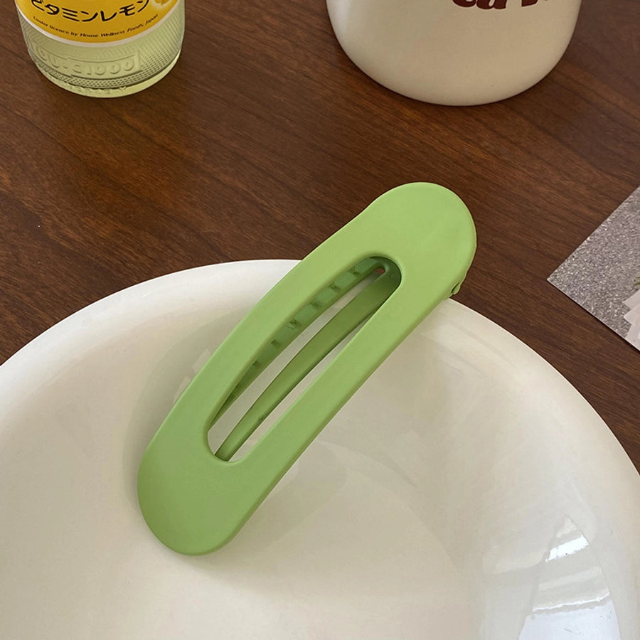 fashion solid color green new hairpin cosmetic clip hair ornaments