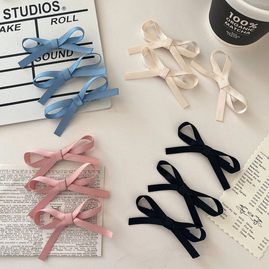 Women's Simple Style Bow Knot Cloth Hair Clip