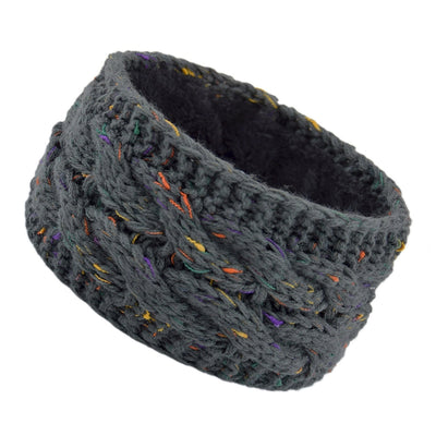 plus velvet knitted hair band wool color dot yarn headband variegated warm hair accessories autumn and winter twist ear protection headband