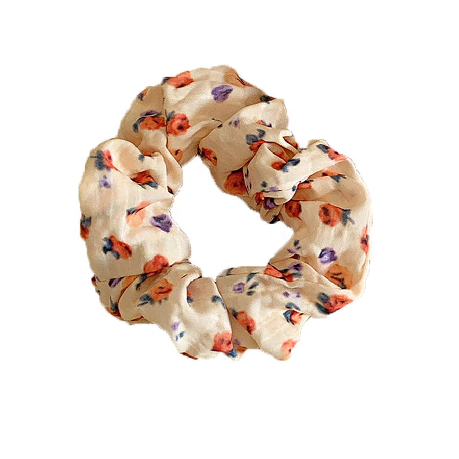 Women's Sweet Simple Style Ditsy Floral Solid Color Cloth Hair Tie