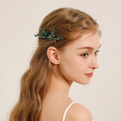 Women's Simple Style Classic Style Color Block Copper Inlay Rhinestones Insert comb