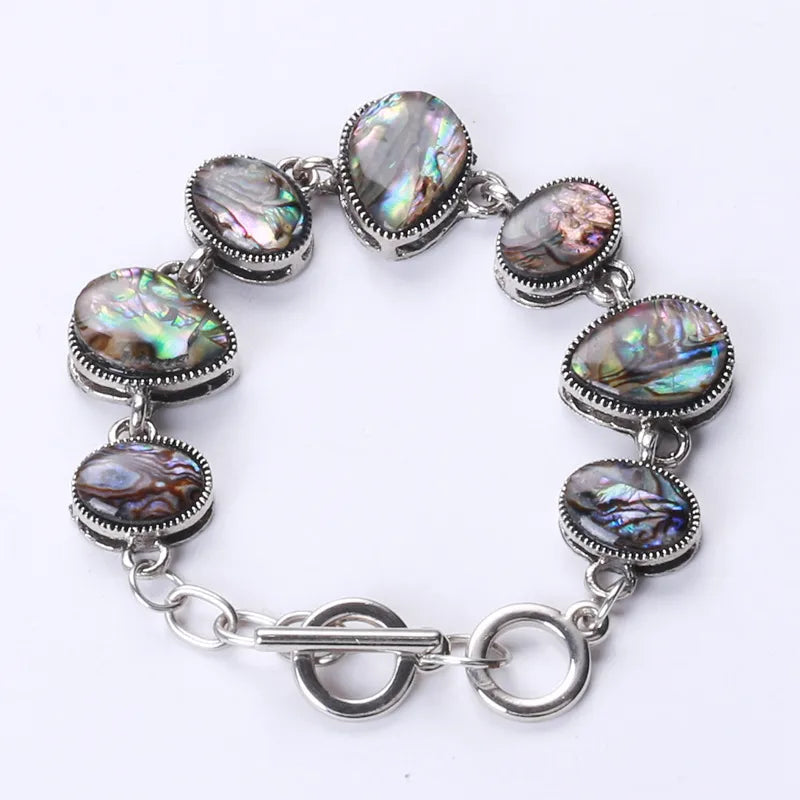 Retro Geometric Shell Alloy None Chain & Link Bracelets Wholesale