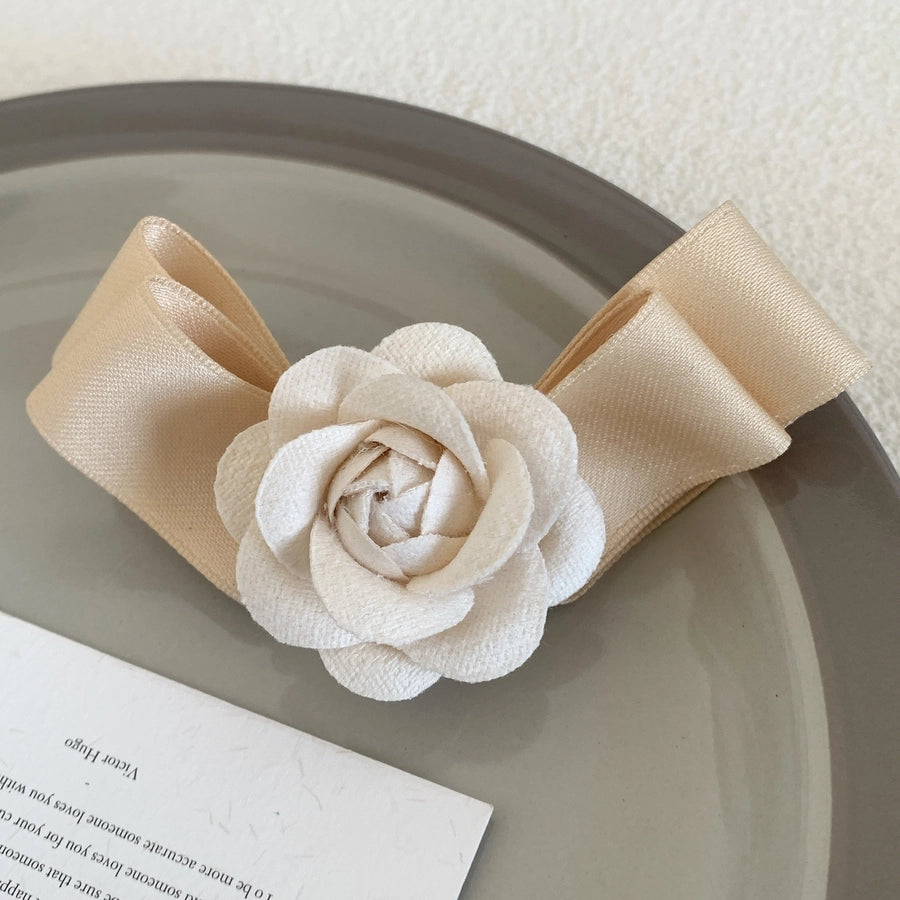vintage style flower cloth hair clip
