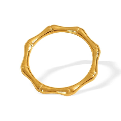 Jewelry IG Style Elegant Simple Style Geometric 304 Stainless Steel 18K Gold Plated Polishing Rings Earrings