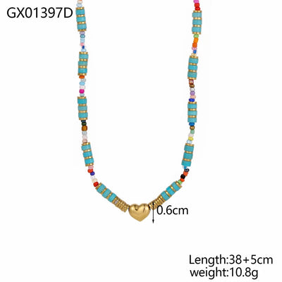 Jewelry Elegant Glam Letter 304 Stainless Steel Zircon 18K Gold Plated Pendant Necklace