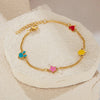 Simple Style Star Heart Shape 304 Stainless Steel Cuban Link Chain Curb Chain Bracelets In Bulk