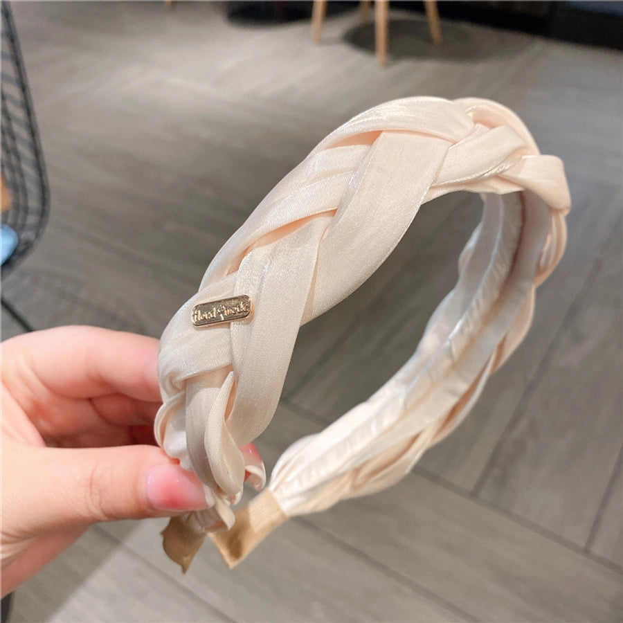 simple style solid color cloth hair band